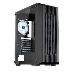 1STPLAYER BULLET HUNTER H6 ARGB Black / ATX / 4x120mm ARGB fans / H6-BK-4F7