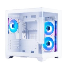 1STPLAYER MEGAVIEW MV5-TP ARGB White / mATX / 3x120mm ARGB fans / MV5-TP-WH-2FC7R-W-1FC7-W