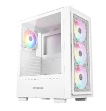 Powercase Mistral AY4W ARGB, Tempered Glass, 4x 120mm ARGB Fans, белый, ATX  (CMAYW-A4)