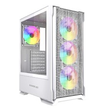 Powercase Mistral AZ4W ARGB, Tempered Glass, 4x 120mm ARGB Fans, белый, ATX  (CMAZW-A4)