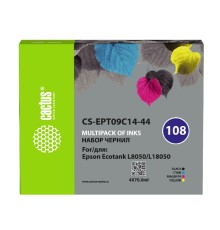 Чернила Cactus CS-EPT09C14-44 108 многоцветный набор 4x70мл для Epson Ecotank L8050/L18050