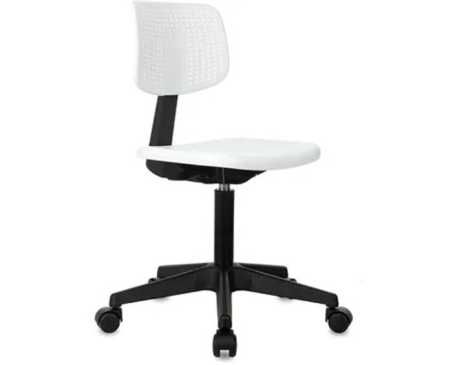 [Офисное кресло или стул] Кресло детское Бюрократ CH 200, на колесиках, пластик, белый (1931811)