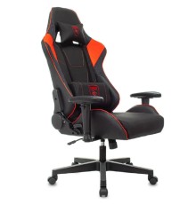 Кресло игровое ZOMBIE Thunder 1, на колесиках, ткань/экокожа, красный (1806577)