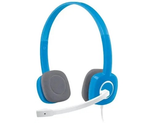 [Наушники] Наушники с микрофоном Logitech H150 синий/белый 1.8м накладные оголовье (981-000454)
