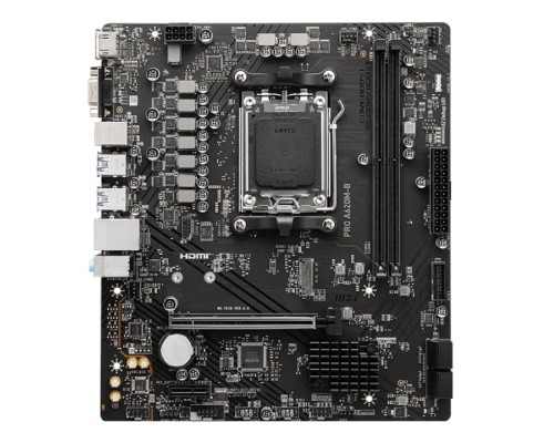 [Материнская плата] MSI PRO A620M-B A620, AM5, 2*DDR5, 1*PCIEx16, 1*PCIEx1, 1*M.2, 6*USB3.2Gen1, 6*USB2.0, 4*SATA3.0, 2.5G, VGA, HDMI, M-ATX, RTL