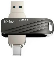 Netac USB Drive 64GB US11  USB3.2+TypeC Dual Flash Drive NT03US11C-064G-32BK
