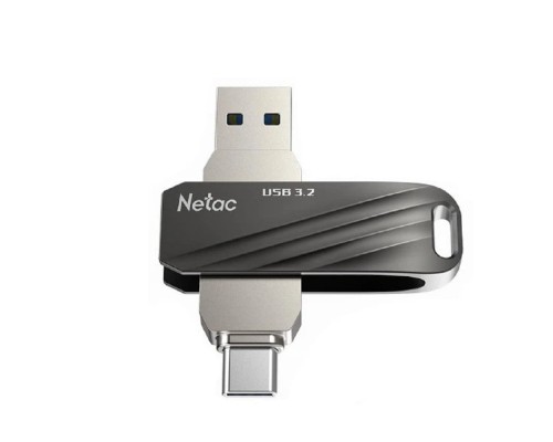 [Носитель информации] Netac USB Drive 128GB US11 NT03US11C-128G-32BK USB3.0 черный/серебристый