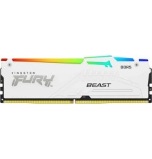 Kingston 16GB 6000MT/s DDR5 CL36 DIMM FURY Beast White RGB EXPO KF560C36BWE2A-16