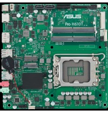 Материнская плата mini-ITX ASUS PRO H610T-CSM (LGA1700, H610, 2*DDR5 (5600), 2*SATA 6G, M.2, Glan, HDMI, DP, 2*USB 3.2, 2*USB 2.0)