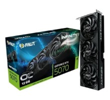Видеокарта Palit  RTX5070 INFINITY3 OC NVIDIA GeForce RTX 5070 12Gb 192bit GDDR7 2325/28000 HDMIx1 DPx3 HDCP Ret