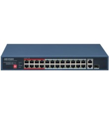 Коммутатор неуправляемый HIKVISION DS-3E0326P-E/M(C) (L2) 25x100Мбит/с 1SFP 24PoE 230W