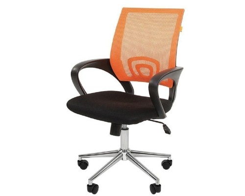 [Офисные кресла] Офисное кресло Chairman    696    Россия     TW оранжевый хром new (7077469)