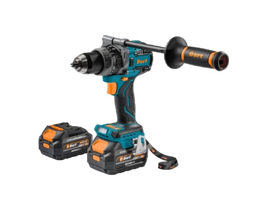 [Дрели, Шуруповерты, Гайковерты, Миксеры] Bort ДРЕЛЬ-ШУРУПОВЕРТ АККУМУЛЯТОРНАЯ УДАРНАЯ BAB-21IX2LI-XDK (2 АКБ + ЗУ) [93414943] { 18 В, 4 Ач, Li-lon, 2 Акк, аккумуляторная система Makita 18V LXT }