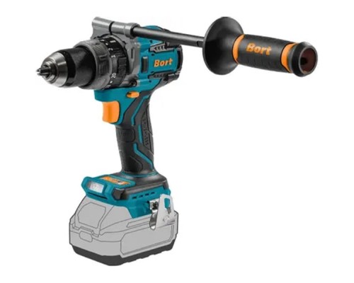 [Дрели, Шуруповерты, Гайковерты, Миксеры] Bort ДРЕЛЬ-ШУРУПОВЕРТ АККУМУЛЯТОРНАЯ УДАРНАЯ BAB-21X (БЕЗ АКБ И ЗУ) [93414929] { аккумуляторная система Makita 18V LXT }