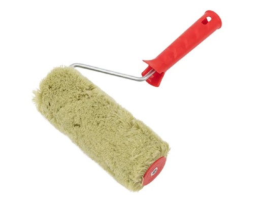 [Штукатурно-малярный инструмент] Rexant (89-0023) Валик  полиакрил зеленый, ворс 18 мм, ширина ролика 180 мм, d 42 мм, бюгель 6мм, d 42 мм