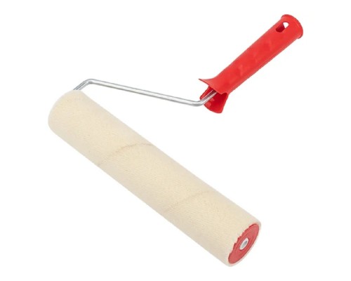 [Штукатурно-малярный инструмент] Rexant (89-0030) Валик велюр, ворс 5 мм, ширина ролика 240 мм, d 42 мм, бюгель 6 мм