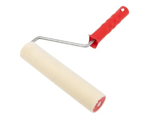 [Штукатурно-малярный инструмент] Rexant (89-0008) Валик велюр, ворс 5 мм, ширина ролика 240 мм, d 42 мм, бюгель 8 мм серия «Мастер»