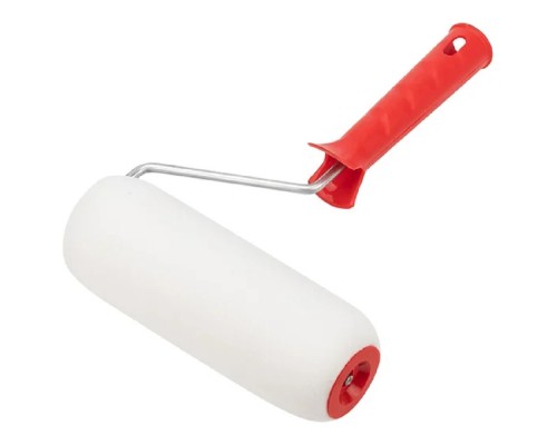 [Штукатурно-малярный инструмент] Rexant (89-0032) Валик вспененный пенополиуретан, ширина ролика 180 мм,  d 42 мм, бюгель 6 мм