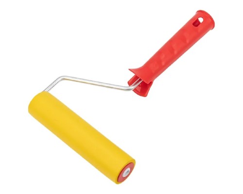 [Штукатурно-малярный инструмент] Rexant (89-0094) Валик для прикатки обоев резиновый, ширина ролика 150 мм, ручка 6 мм