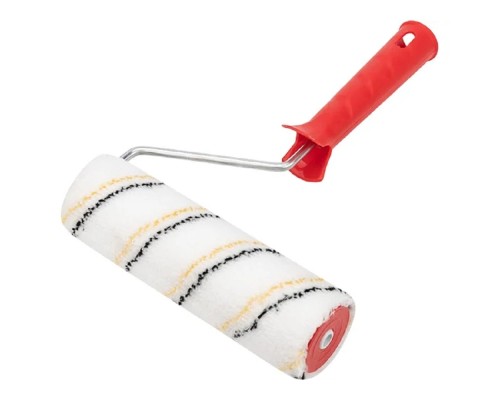 [Штукатурно-малярный инструмент] Rexant (89-0027) Валик микрофибра, ворс 9 мм, ширина ролика 180 мм, бюгель 6 мм, d 42 мм