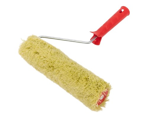 [Штукатурно-малярный инструмент] Rexant (89-0024) Валик полиакрил зеленый, ворс 18 мм, ширина ролика 240 мм, d 42 мм, бюгель 6 мм