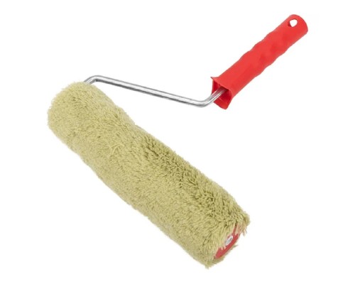 [Штукатурно-малярный инструмент] Rexant (89-0002) Валик полиакрил зеленый, ворс 18 мм. ширина ролика 240 мм, d 42 мм, бюгель 8 мм серия «Мастер»