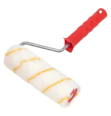 Rexant (89-0009) Валик полиамид белый с желтой полосой, ворс 11 мм, ширина ролика 180 мм, d 42 мм, бюгель 8 мм, серия «Мастер»