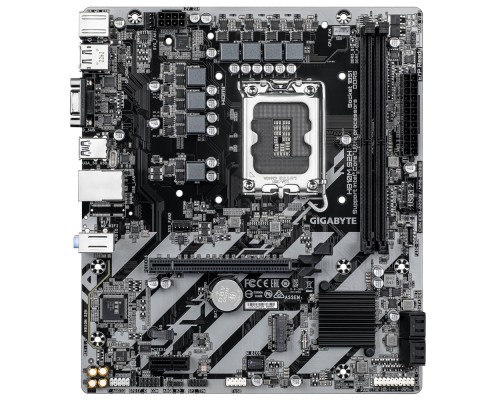 [Материнская плата] Gigabyte H810M S2H {Socket 1851, Intel®H810, 2xDDR5-6400, mATX D-SUB+HDMI+DP, 1xPCI-Ex16, 1xPCI-Ex1, 4xSATA3(RAID 0/1/5/10), 1xM.2, 8Ch Audio, GLan, (5+2)xUSB2.0, (1+2)xUSB3.2, (0+1)xUSB Type-C}
