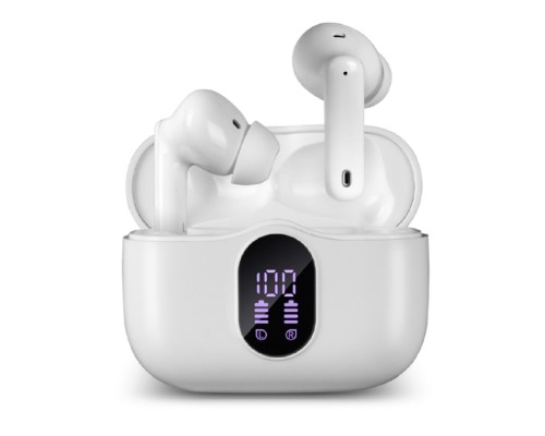 [Наушники] SVEN E-310B, белый (Bluetooth, TWS, ANC, ENC, APP)