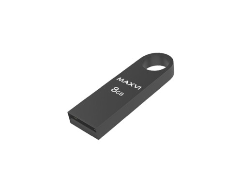 [носитель информации] Maxvi USB Drive 8GB MK dark-grey, монолит, металл, USB 2.0 FD8GBUSB20C10MK