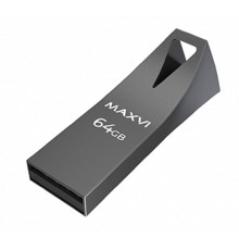 Maxvi USB Drive 64GB MK2 dark grey, монолит, металл, USB 2.0 FD64GBUSB20C10MK2