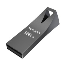 Maxvi USB Drive 128GB MK2 metallic silver, монолит, металл, USB 3.0