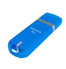 Maxvi USB Drive 8GB P3 sky blue, монолит с колпачком, ABS пластик, USB 2.0