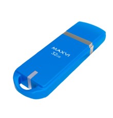 Maxvi USB Drive 32GB P3 sky blue, монолит с колпачком, ABS пластик, USB 2.0