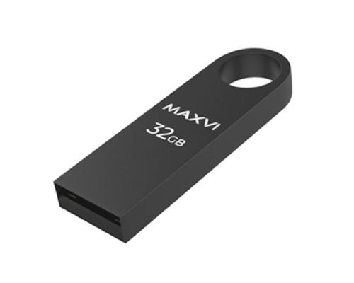 [носитель информации] Maxvi USB Drive 32GB MK dark grey, монолит, металл, USB 2.0 FD32GBUSB20C10MK