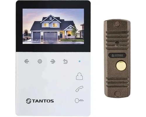 [Видеофомофоны] Tantos Комплект домофона Tantos  Elen Kit (медь) Комплект монитора Elly и вызывной панели AVC-305 (PAL) медь