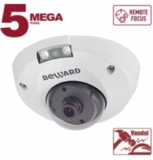 BEWARD B5320DMR Купольная IP-камера 5 Мп, 1/2.8'' КМОП SONY Starvis, 0.006 лк (день)/0.003 лк (ночь), 2xWDR, Н.265/Н.264/MJPEG, 2592?1944, 25 к/с, объектив 2.8/3.6/6/8/12/16 мм на выбор