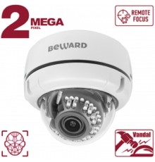 BEWARD B2530DVZ Купольная IP-камера 2Мп, 1/2.8'' КМОП SONY Starvis, объектив 2.7-13.5мм, ИК-подсветка до 25м, microSDXC (до 256 ГБ), детекция лиц, IP66