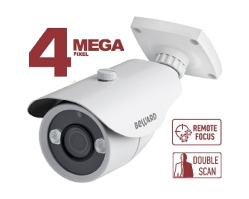 [Камера видеонаблюдения] BEWARD B4230RCVZ Уличная IP-камера 4Мп, 1/3' КМОП OmniBSI-2, объектив 2.8-8мм, ИК-подсветка до 20м, microSDXC (до 256 ГБ), IP66