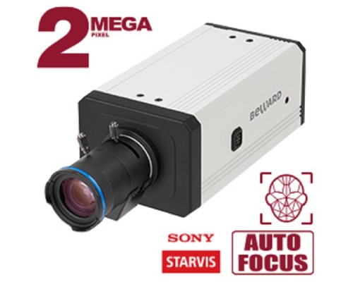 [Камера видеонаблюдения] BEWARD SV2018M Корпусная IP-камера 2 Мп, 1/2.8' КМОП Sony Starvis, microSDXC (до 256 ГБ), встроенная видеоаналитика, SIP, детекция лиц