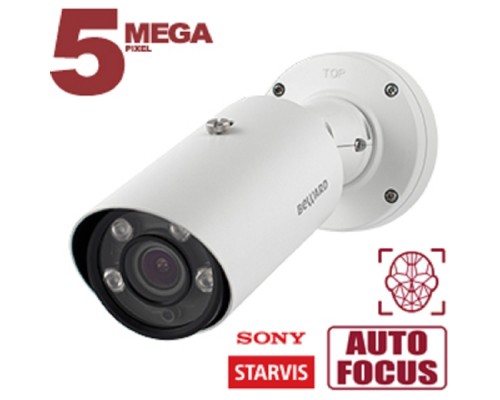 [Камера видеонаблюдения] BEWARD SV3218RBZ2 Уличная IP-Камера 5 Мп, 1/2.8' КМОП Sony Starvis,3 потока Н.265/Н.264 HP/MJPEG, до 60к/с, 2592x1944, моторизованный объектив 2.7-13.5 мм