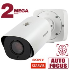 BEWARD NK54140R10 Тип 2 ГРЗ, 2 Мп, 1/2.8'' КМОП Sony Starvis, 0.002 лк (день) / 0.0005 лк (ночь), 2xWDR до 140 дБ, 3 потока, H.265/H.264/MJPEG, 1920x1080, 30к/c, моторизированный объектив