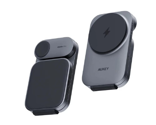 [Аксессуар] Aukey беспроводное зарядное устройство 3in1 travel Qi2 (AMC-LC-MC312)