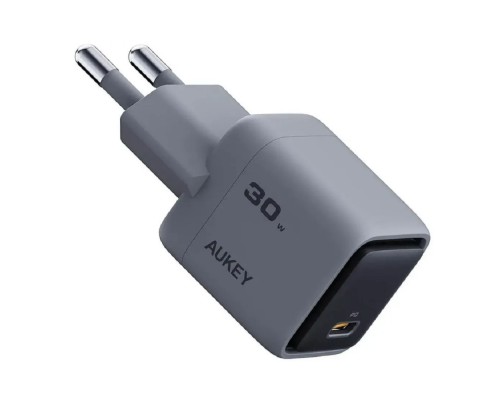 [Аксессуар] Aukey сетевое зарядное устройство Comet Mini 30W Grey (AWC-PA-C1G)