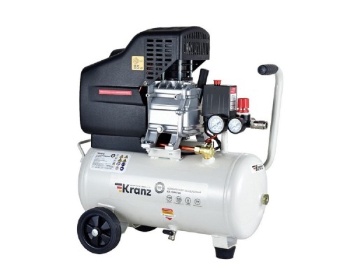 [Компрессоры] Kranz (KR-16-1151) Компрессор воздушный KR-1500/24, 1500Вт, 230 л/мин, 24л