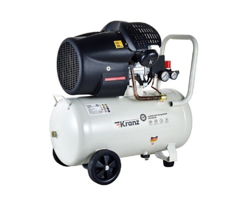 [Компрессоры] Kranz (KR-16-1153) Компрессор воздушный KR-2200/50, 2200Вт, 400 л/мин, 50л