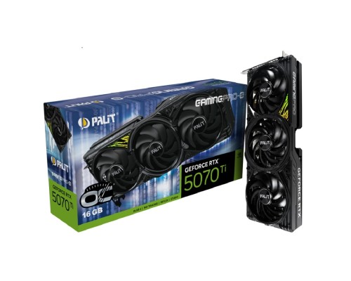 [Видеокарта] Видеокарта Palit RTX5070Ti GAMINGPRO OC V1 16GB GDDR7 256bit 3xDP HDMI 3FAN RTL NE7507TS19T2-GB2031Y