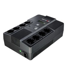 Ермак ИБП Линейно-интерактивный 1000 ВА/600 Вт, 8xSchuko,  ЖК, 2 х USB (СБП ЕРМАК 220-220.1-32-ВУ) Id 130032