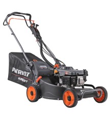 PATRIOT PT 54AS Газонокосилка бензиновая [512109054] { 53 см, самоходная(3 скорости), 7,5л.с., алюминиевая дека, крданная передача на редуктор колёс травосборник 75л }