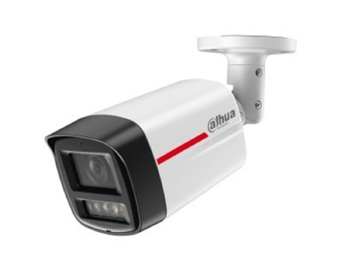 [Видеонаблюдение] DAHUA DH-IPC-HFW2249TLP-S-LED-0600B-PRO Уличная цилиндрическая IP-видеокамера WizColor 2Мп, 1/2.9” CMOS, объектив 6.0мм, видеоаналитика, микрофон, LED 50м, IP67, металл